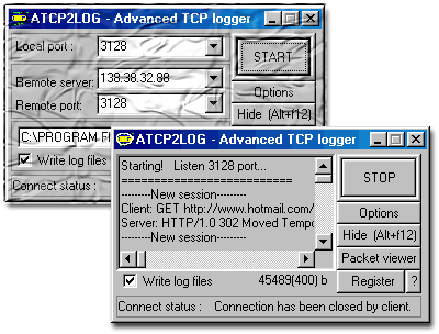 Advanced TCP Logger - Advanced TCP Logger - net monitoring tool